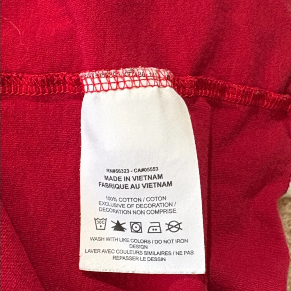 Nike Air Jordan Red Logo Chimney Short Sleeve T-Shirt Sz M